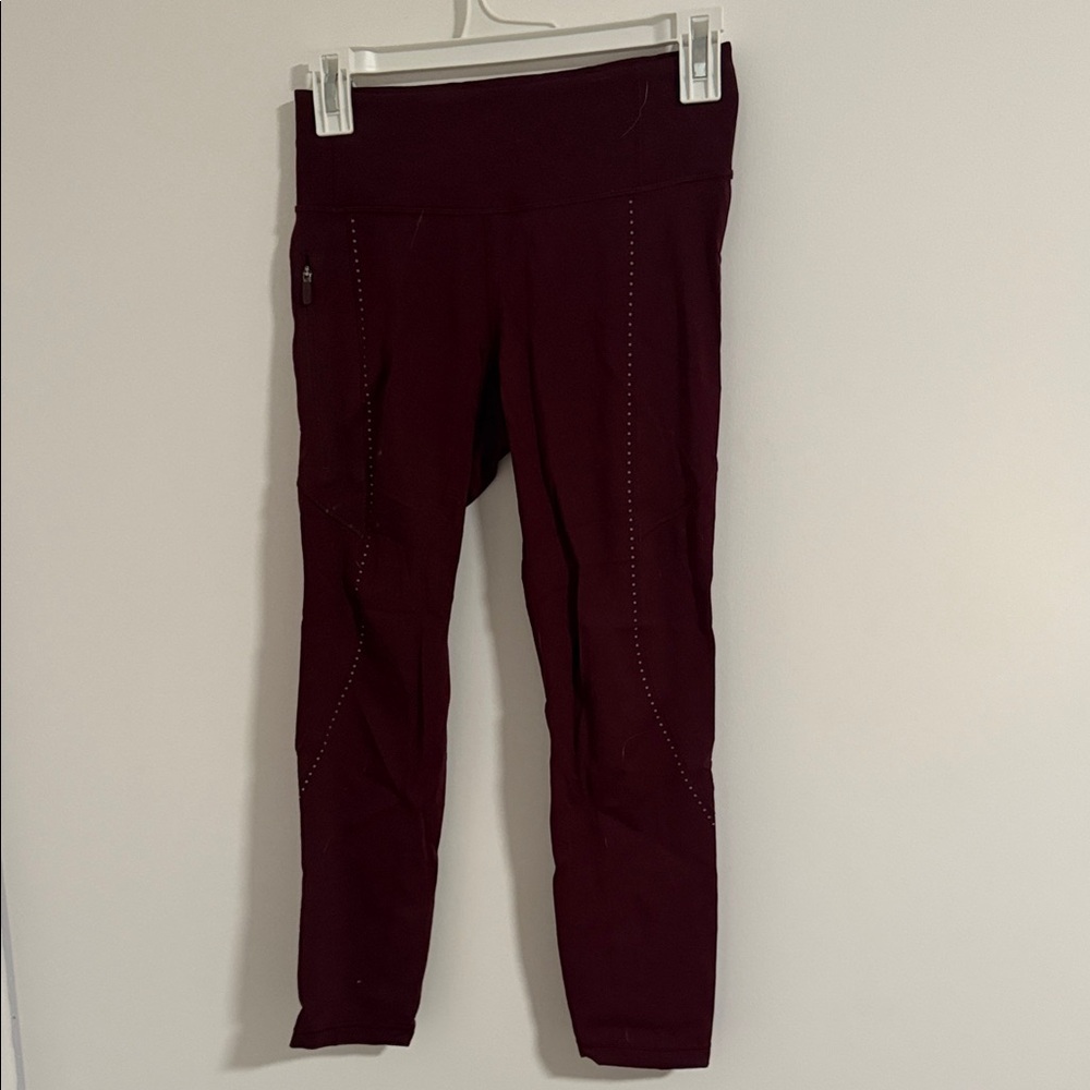 Lululemon Athletica Deep Red Leggings